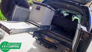 DIY Rear Cargo Platform and FridgeStove Slide Install [upl. by Sefton]