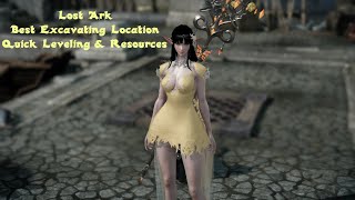 Lost Ark  Best Excavating Location Quick Leveling amp Resources [upl. by Etiuqal229]