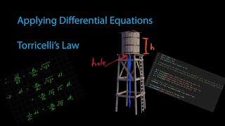 Modelling with differential equations  Torricellis Law [upl. by Ahsaetal]