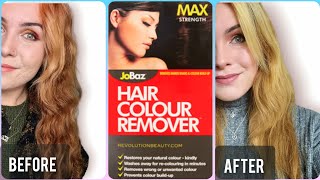 REMOVING MY HAIR COLOUR again  JoBaz Hair Colour Remover [upl. by Nnilsia]