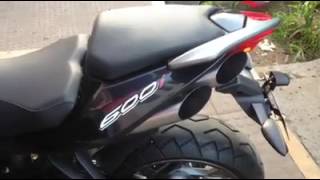 TNT benelli 600i custom toce exhaust [upl. by Wileen]