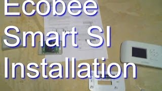 Ecobee Smart SI Installation  How to help with power extender [upl. by Akcirederf]