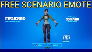 How to Get SCENARIO Emote in Fortnite 2020 [upl. by Laiceps]