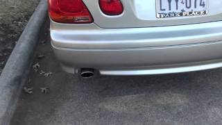 Lexus GS 430 Exhaust Resonator Delete w Stock Mufflers [upl. by Karlan]