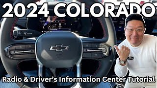 2024 CHEVROLET COLORADO DRIVER INFORMATION CENTER AND RADIO WALK THROUGH  I GO THROUGH EACH MENU [upl. by Neelear]