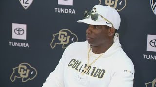 Deion Sanders full press conference after Colorados 4542 upset win over No 17 TCU [upl. by Galvan857]