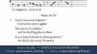 OFFERTORY • Easter Sunday • SIMPLE ENGLISH PROPERS [upl. by Alleon976]