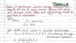 Unit4  Compression Member  Design of Battened Member  BE Civil  WSM method  PU  Prashant YT [upl. by Ordnasil1]