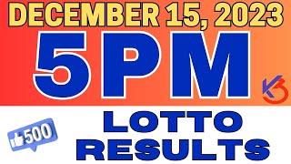 LIVE Panglao Bohol 5PM PCSO Lotto Results Today 3D Swertres 2D EZ2 December 15 [upl. by Gordy]