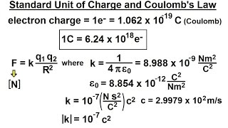 Physics CH 05 Standard Units 15 of 41 Unit of Charge amp Coulombs Law [upl. by Isawk]