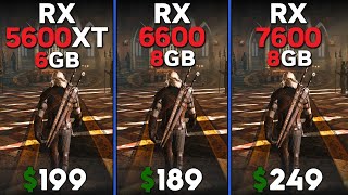 RX 5600 XT vs RX 6600 vs RX 7600  Tested in 15 games [upl. by Garrot]