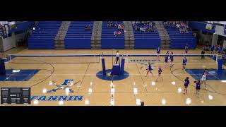 Fannin County vs Darlington School Girls JuniorVarsity Volleyball [upl. by Abdella]