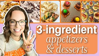 5 Easy Appetizers amp Desserts for your next party  GAME DAY FOOD [upl. by Arratal767]