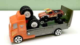 EL TORO LOCO Monster Jam Travel Treads Hauler [upl. by Eeluj]