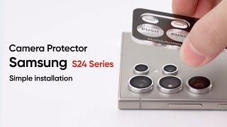 How to Install a Samsung S24 Camera Protector FLOLAB Universal Guide for Screen Protection [upl. by Onavlis]