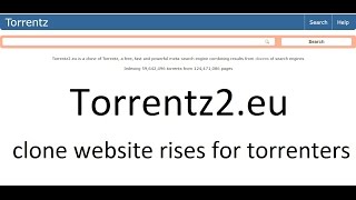 Torrentz2eu clone website of Torrentz rises How its works [upl. by Rogozen538]