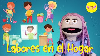 Labores en el hogar para niños 🏡💕🧹✨🧽 [upl. by Edgar]