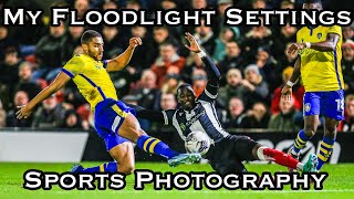 My floodlight settings  Sports Photography [upl. by Eddana]