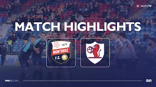 HIGHLIGHTS  Montrose 0  1 Raith Rovers  030724 [upl. by Amein]