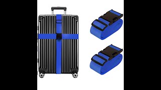 Adjustable Nylon Luggage Straps Belt Suitcase Belt TSA Approved 2 Meter Blue [upl. by Pirbhai278]