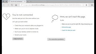 How to Fix “We Can’t Reach This Page” “You’re not connected” Errors in Edge [upl. by Naelopan167]