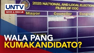 Posisyon sa pagkamayor at vice mayor sa Davao wala pang naghahain ng COC [upl. by Margaux]