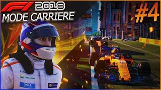 F1 2018 Mode Carrière Part4 Baku  CONTRAT CRASH amp PÉNALITÉ [upl. by Aihpled]