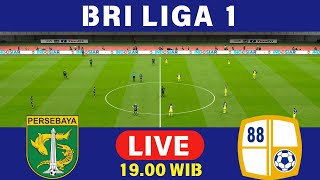 🔴 LIVE INDOSIAR PERSEBAYA SURABAYA vs BARITO PUTERA  BRI LIGA 1 20242025 PEKAN KE3 PES 2021 [upl. by Acirderf]