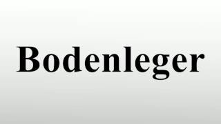 Bodenleger [upl. by Anelra571]