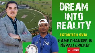 Extratech oval cricket ground updates nepalicricketnews cricketnews stadium latestnews [upl. by Beckie]