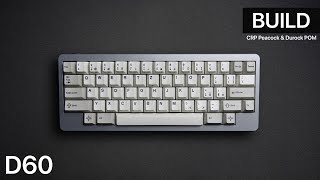 D60 Custom Keyboard Build  Durock POM [upl. by Ahsikyt]