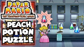 Peach Invisibility Potion Puzzle Solution  Paper Mario The Thousand Year Door [upl. by Eivod6]