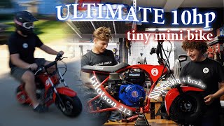 ULTIMATE 10HP COLEMAN B100 BUILD Tillotson 212 Suspension Hydraulic Brake The SON Part 2 [upl. by Rellia]