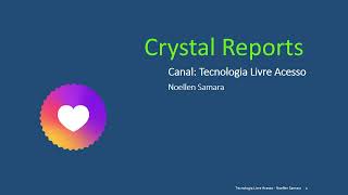 Crystal Reports para Sap Business One  Demonstração de desenvolvimento de um relatório [upl. by Ramat]