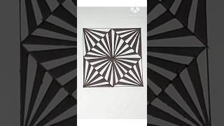 How To Create a Geometric Optical Illusion Art🌟💥 shorts viralshorts adhrikcreations6090 art [upl. by Shel]