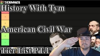 American Civil War General Tier List Part One [upl. by Ramalahs]