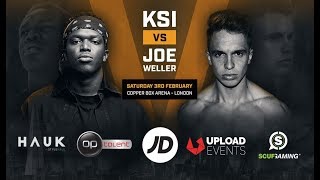 KSI vs Joe Weller – Copper Box Arena February 3rd 2018 [upl. by Narok624]