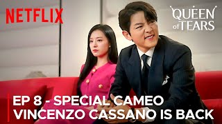 Queen of Tears  Vincenzo Cassanos Majestic Entry  Ep 8  Song JoongKi Special Cameo ENG SUB [upl. by Aseyt]