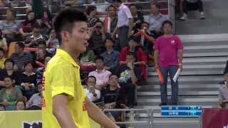 HD 201453  MS  Chen Long vs Tian Houwei  China Badminton Super League [upl. by Ntsuj]