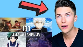 Vocal Coach Reacts 100 Legendary Anime Openings [upl. by Ssor]