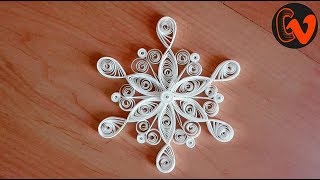 Quilling Snowflakes Tutorial [upl. by Rednasxela]