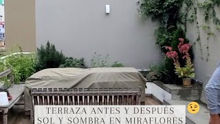 ✅Techos para Terrazas Mira la transformación de esta Terraza con el Sol y Sombra de Madera 💗 [upl. by Sanalda]