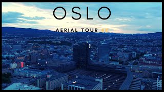 OSLO  4K AERIAL DRONE SKYLINE TOUR [upl. by Johnston]