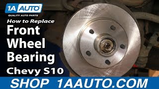 How to Replace Wheel Bearing amp Hub Assembly 9804 Chevy S10 Pickup [upl. by Htebazle600]