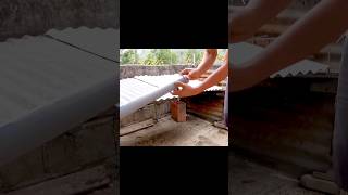 colocando tubo Pvc de 2quot a la calamina fontanero gasfiteria parati youtubeindia youtubeshorts [upl. by Lemal]