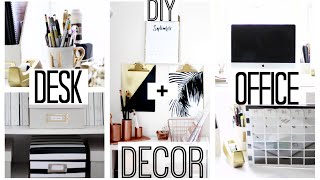 DIY Desk  Office Decor  Anthropologie  Kate Spade Inspired [upl. by Siol]