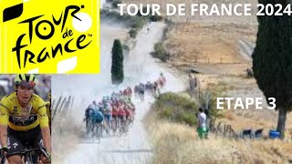 TOUR DE FRANCE 2024 ETAPE 3 PIACENZATORINO [upl. by Meehyrb]