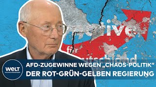 AFD IM UMFRAGEHOCH „Das war ein Konjunkturprogramm für rechte Gruppierungen“  Stefan Aust [upl. by Inimod]