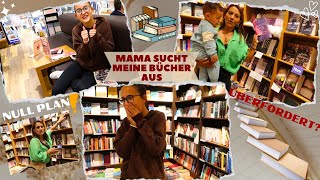 MAMA SUCHT MEINE BÜCHER AUS🤩 FAIL BÜCHER SHOPPING HERAUSFORDERUNG IM BÜCHERLADEN [upl. by Nitsrik]