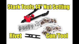 Home Depot 14 in Nut Thread Setting Hand Riveter Rivet Gun Kit with Nosepiece Set Review and Warning [upl. by Meesaw]